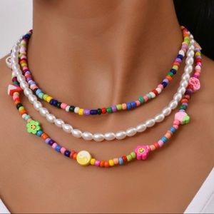 Bohemian Beaded Multi-Layered Necklace
